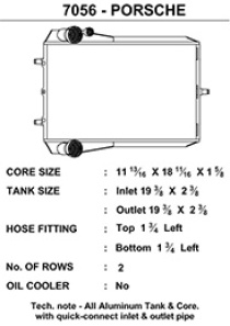 Porsche 996/997 Turbo samt GT2 / Porsche 996 GT3 (Endast Vänstersida) Kylare CSF Radiators